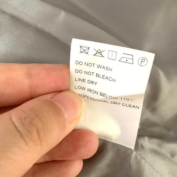 Ochirly Wool Blend "Hello! Oh! Yeah" Coat in Light Gray - Picture 10 of 10